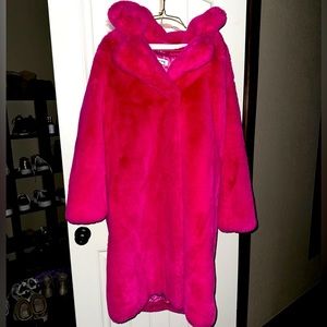 NOIZE Faux Fur Coat